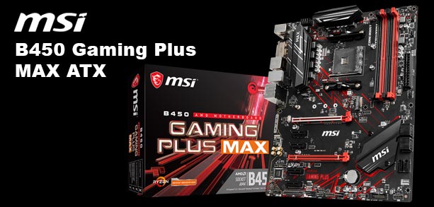 MSI B450 Gaming Plus MAXATX Gaming Motherboard