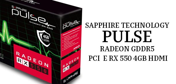 Sapphire Technology Pulse Radeon Gddr5 Pci E Rx 550 4Gb